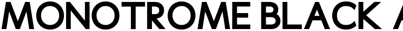 Monotrome Black font
