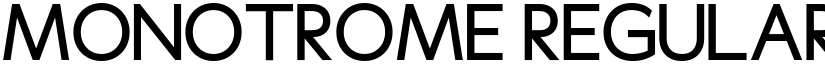 Monotrome Regular font