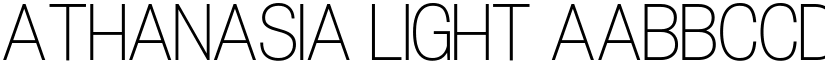 Athanasia Light font