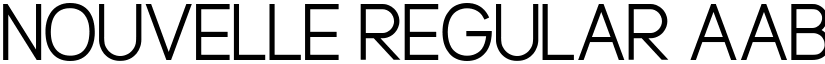 Nouvelle Regular font