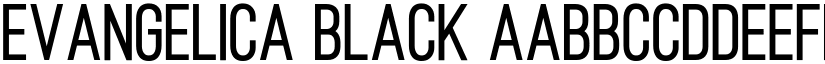 Evangelica Black font