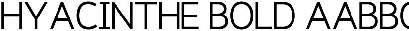 Hyacinthe Bold font