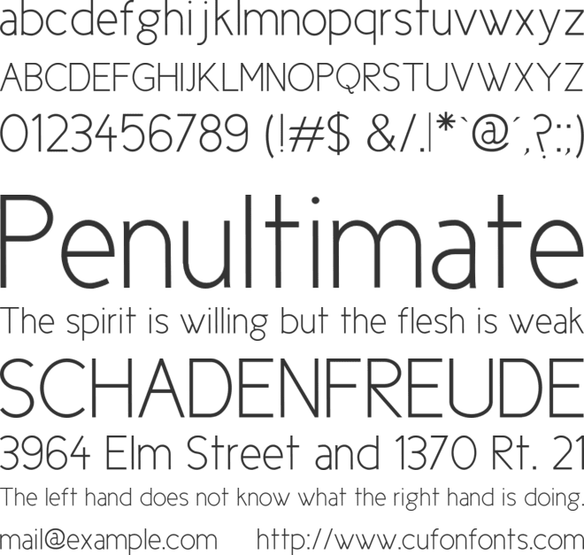 Cicle font preview