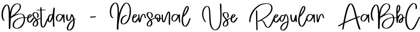 Bestday - Personal Use Regular font