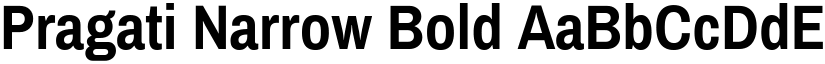 Pragati Narrow Bold font