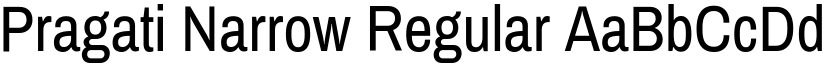Pragati Narrow Regular font