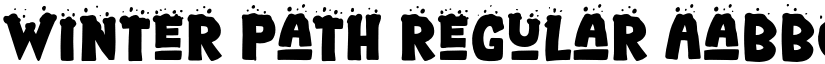 Winter Path Regular font