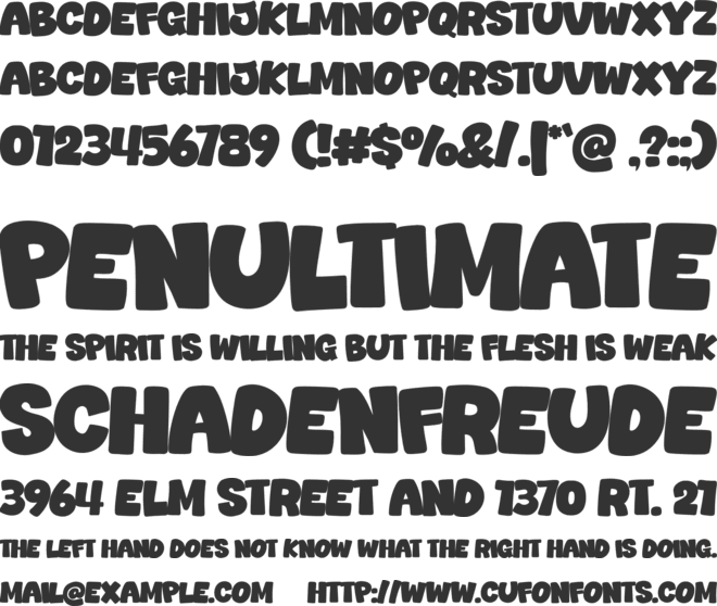 Newyear Goo font preview