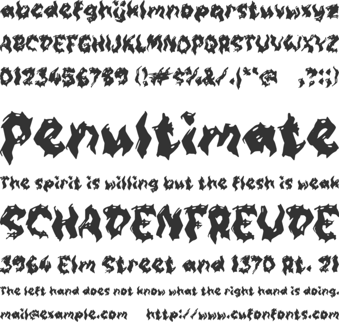 Sabrock font preview