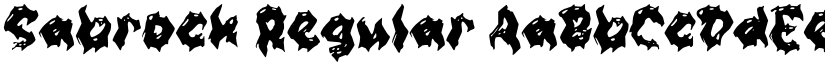 Sabrock Regular font