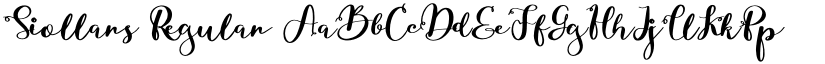 Siollars Regular font