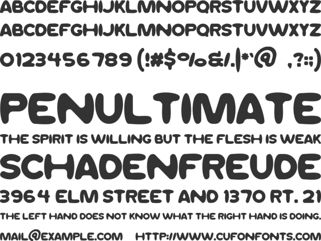 LOSSAGE font preview