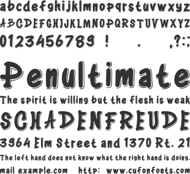 Religius font preview