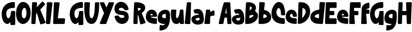 GOKIL GUYS Regular font