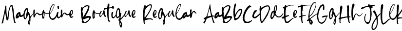 Magnoline Boutique Regular font