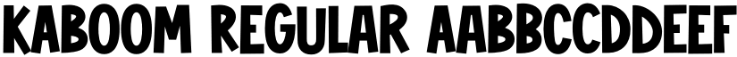 KABOOM Regular font
