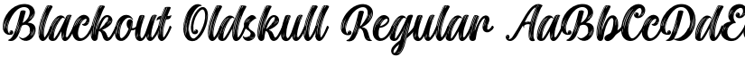 Blackout Oldskull Regular font