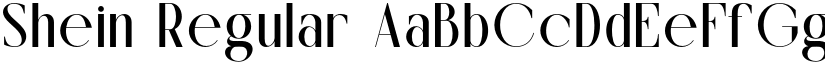 Shein Regular font