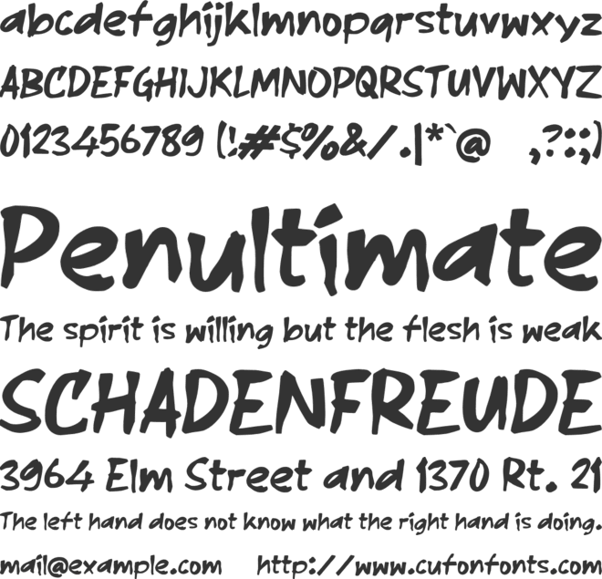 Sabindo font preview