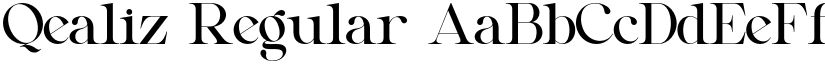 Qealiz Regular font