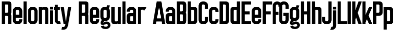 Relonity Regular font