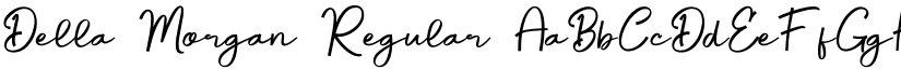 Della Morgan Regular font