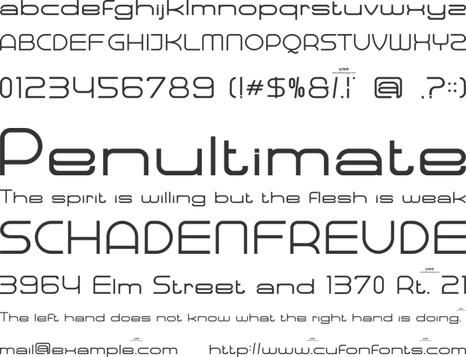 Baqeut Enosan font preview