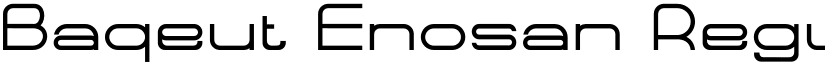Baqeut Enosan Regular font