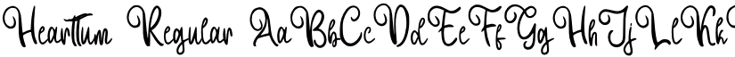 Hearttum Regular font