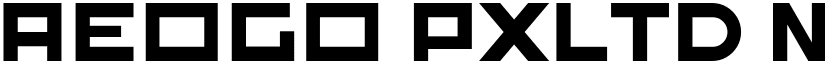 Aeogo Pxltd Next Regular font