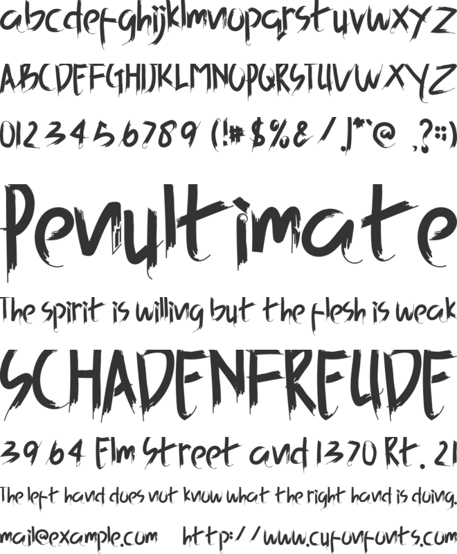 SEA GHOST font preview