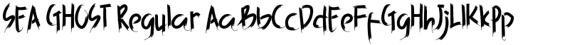 SEA GHOST Regular font