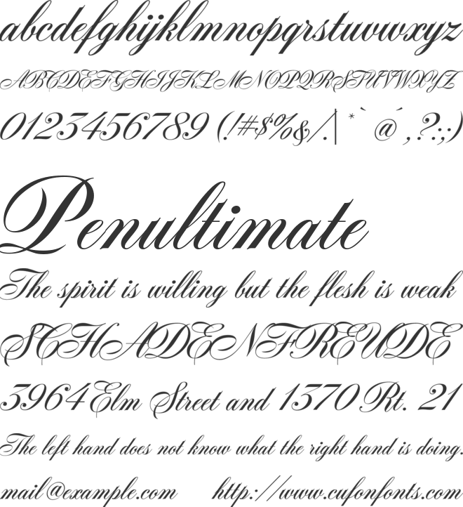 GW Bantley font preview