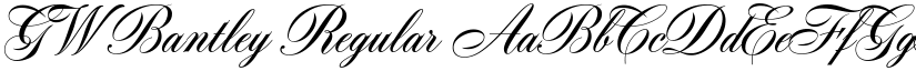 GW Bantley Regular font