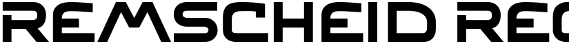 Remscheid Regular font