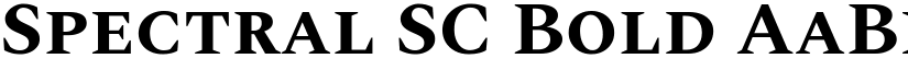 Spectral SC Bold font
