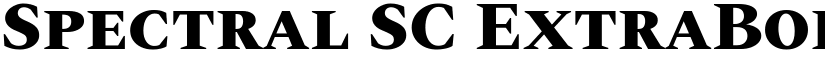 Spectral SC ExtraBold font