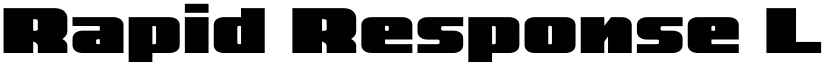Rapid Response LC Spaced Regular font