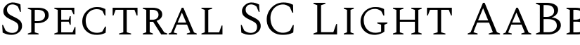 Spectral SC Light font