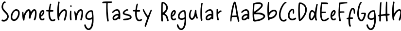 Something Tasty Regular font