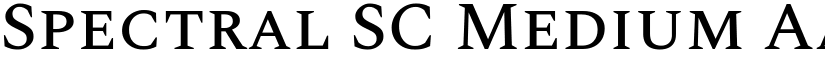 Spectral SC Medium font