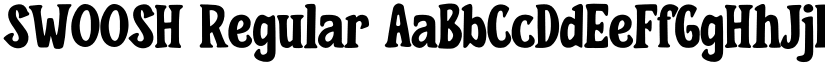 SWOOSH Regular font