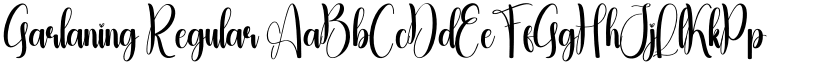 Garlaning Regular font