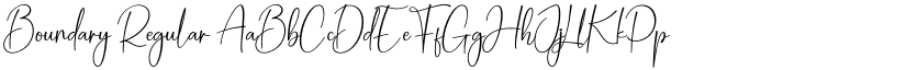 Boundary Regular font