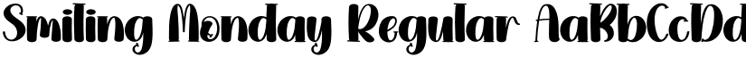 Smiling Monday Regular font