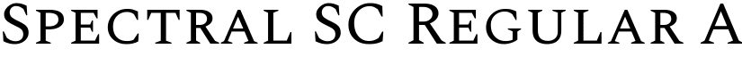 Spectral SC Regular font