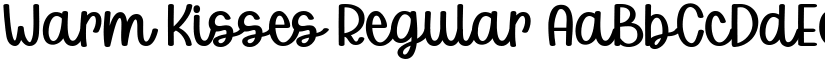 Warm Kisses Regular font