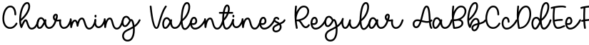 Charming Valentines Regular font