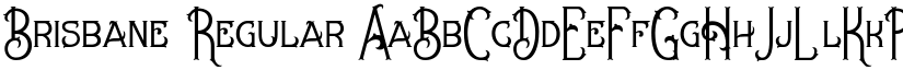 Brisbane Regular font