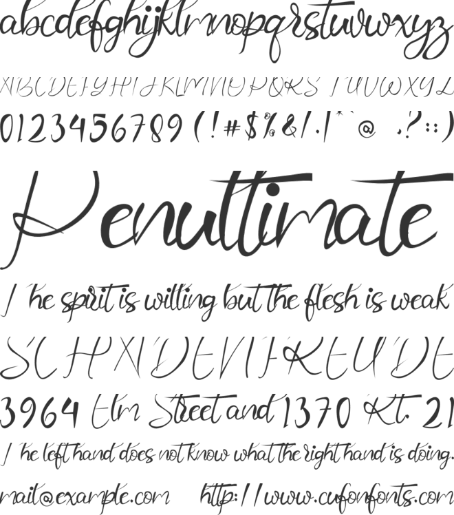 NASTASYA font preview